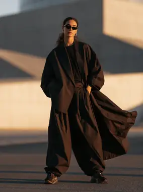 An editorial fashion shot
