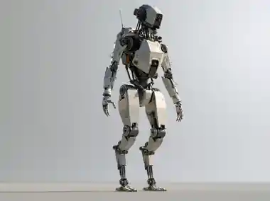 A humanoid robot rendered as a 3D model
